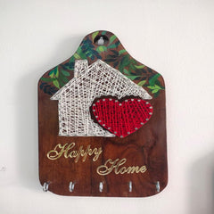 wooden key holder with beautiful elephant art wooden key holder with beautiful elephant art