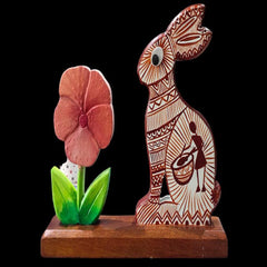 Wooden bunting with creative art Wooden bunting with creative art